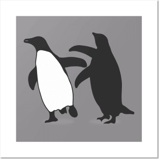 Slapping penguins Posters and Art